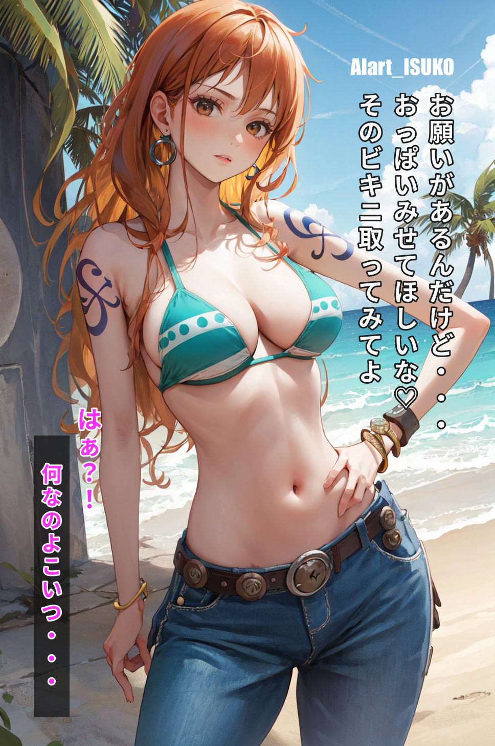 サンプル画像2:ナミとムラムラの実の能力者(DJart_ISUKO) [d_326670]