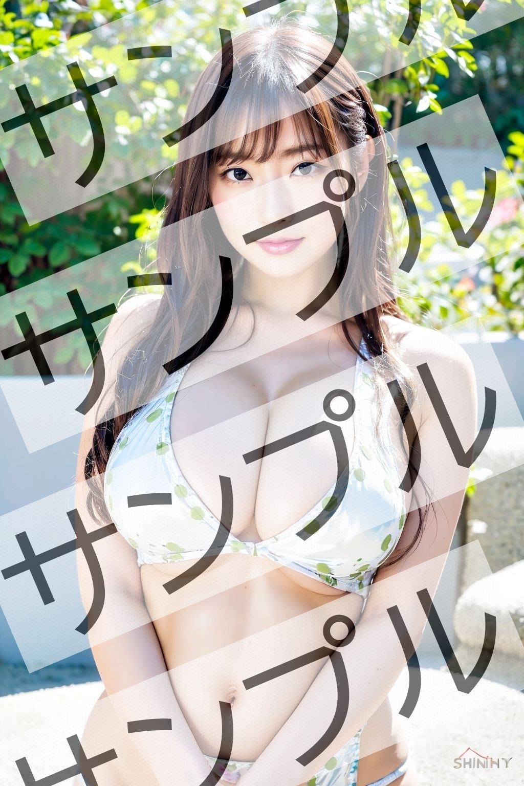 サンプル画像2:巨乳OLのビキニ(あらぶるま) [d_326773]