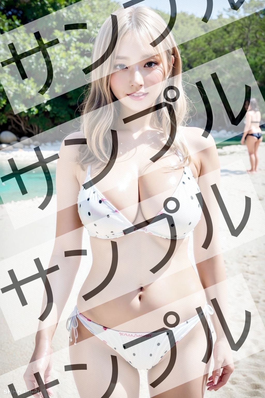 サンプル画像3:巨乳OLのビキニ(あらぶるま) [d_326773]