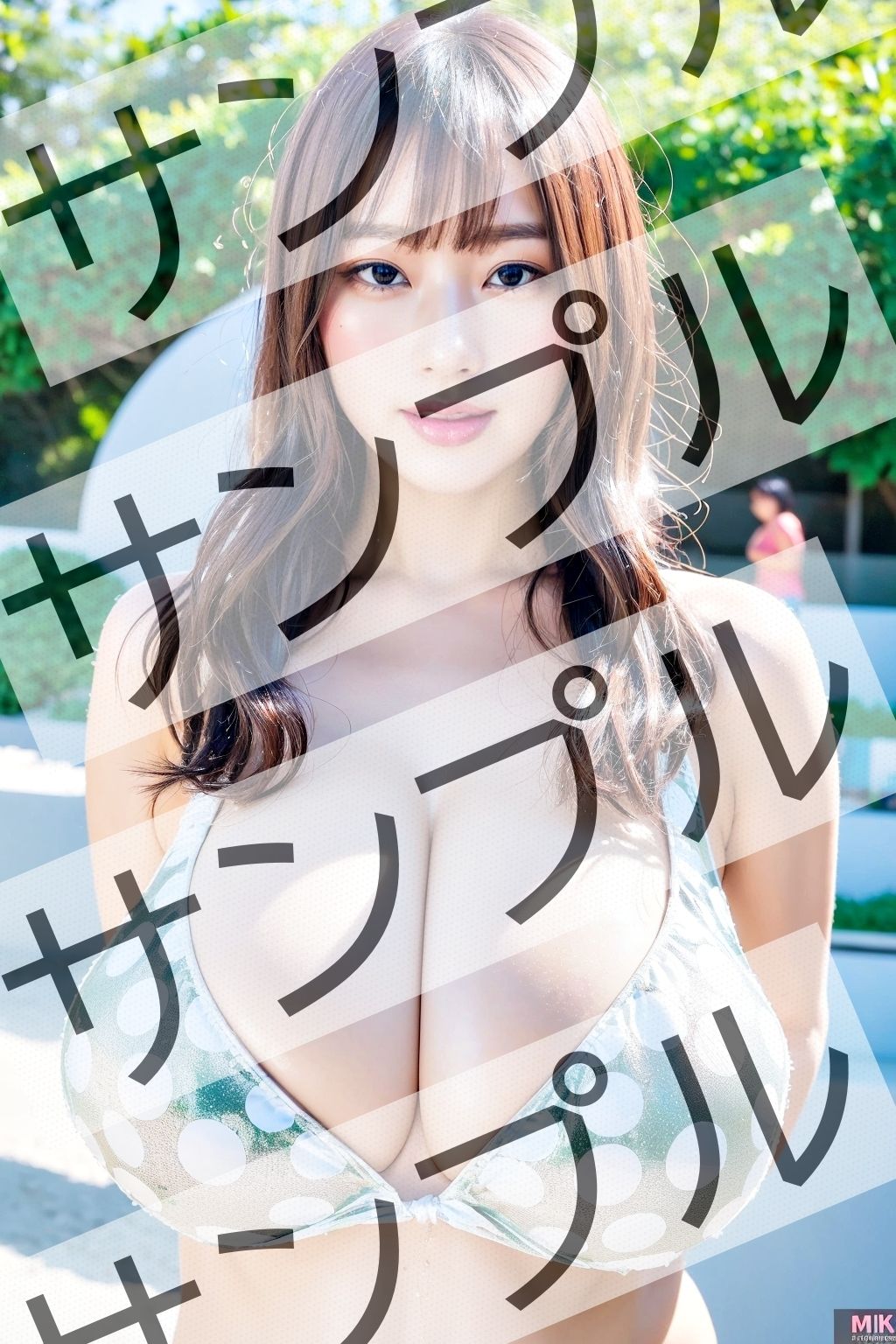 サンプル画像4:巨乳OLのビキニ(あらぶるま) [d_326773]