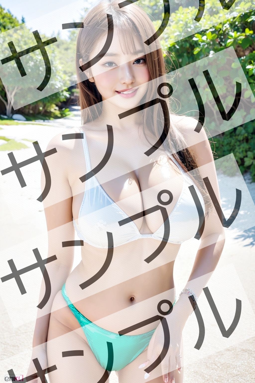 サンプル画像5:巨乳OLのビキニ(あらぶるま) [d_326773]