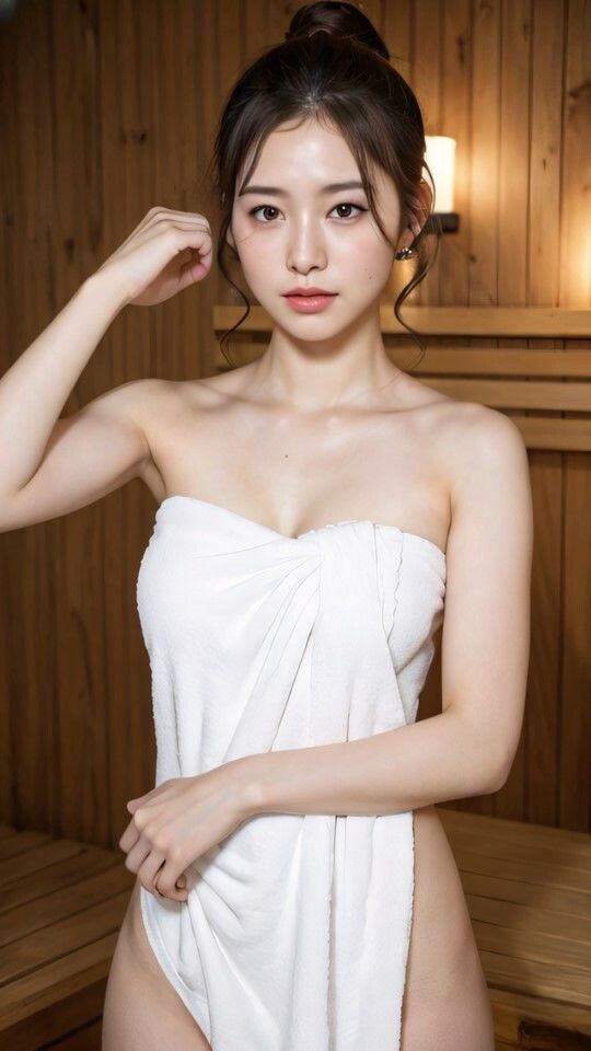 サンプル画像2:AI photobook・サウナ【2】(AI_GravureArt) [d_326797]