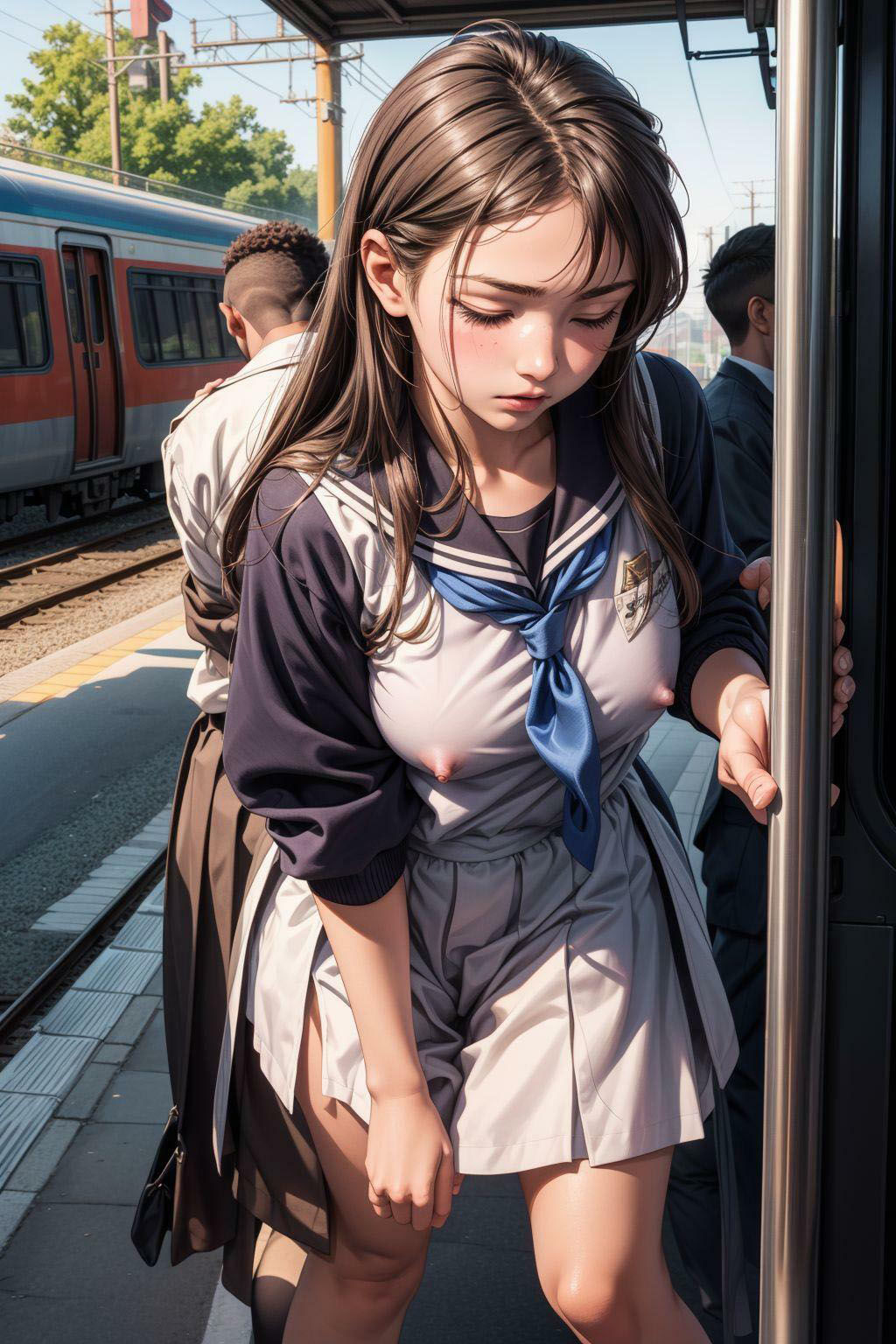 サンプル画像6:制服美少女 日常の崩壊(エクスタシーオデッセイ) [d_326844]