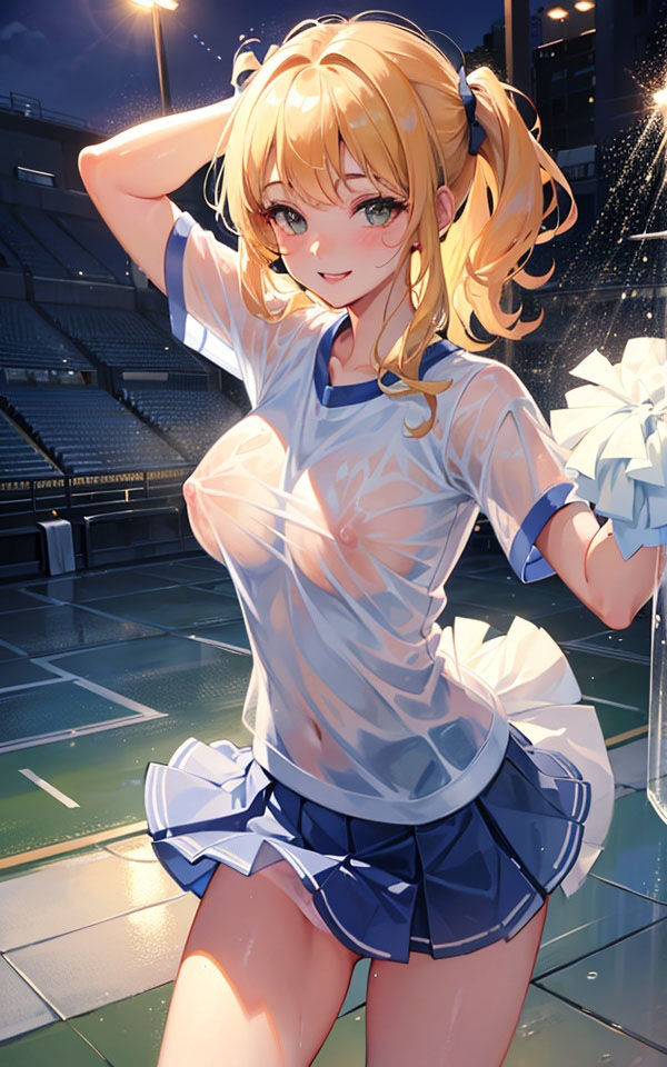 サンプル画像5:雨でぬれちゃったけど一生懸命応援するねっ(panpanyama1) [d_326879]