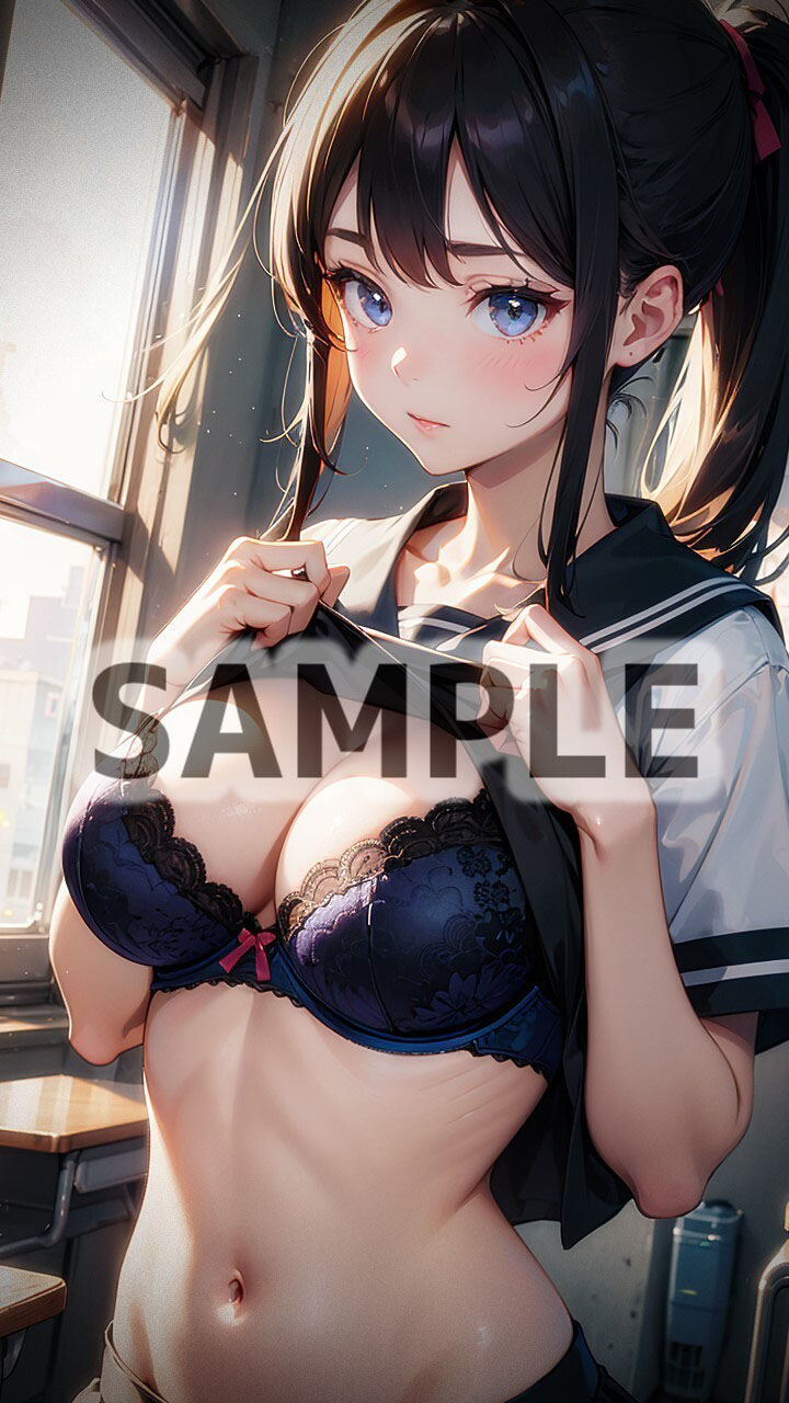 サンプル画像2:変態教師の秘蔵コレクション 制服女子の着替え編(AI愛create) [d_326923]