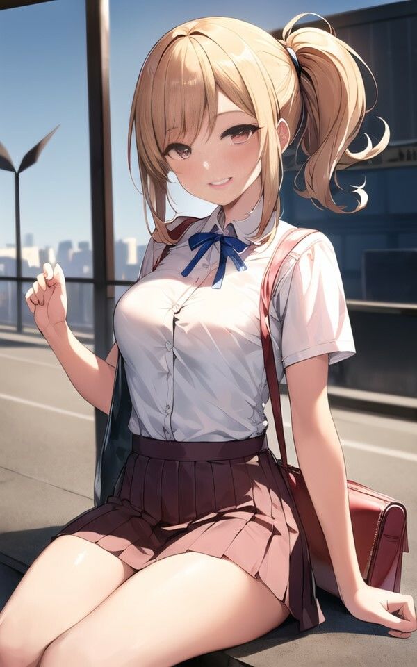 サンプル画像4:AI Artworks 通学2(AI_GravureArt) [d_326967]