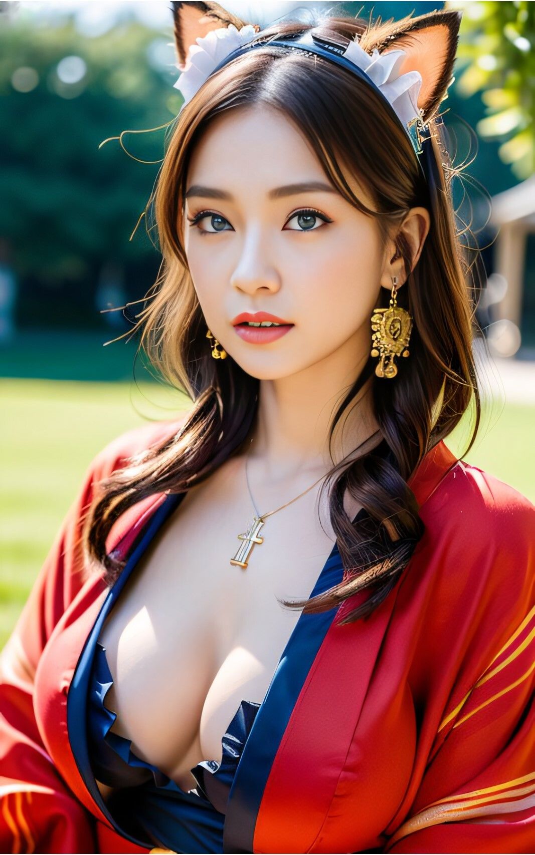 サンプル画像1:AI photobook きつね(AI_GravureArt) [d_327072]