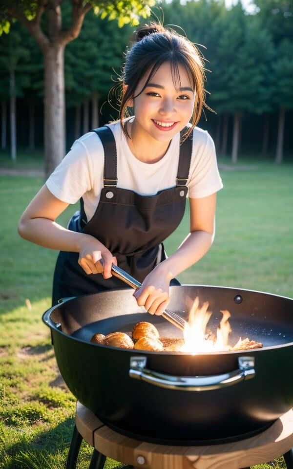 サンプル画像5:AI photobook キャンプ(AI_GravureArt) [d_327084]