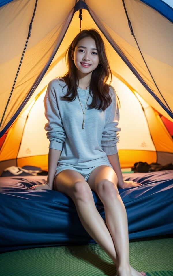 サンプル画像6:AI photobook キャンプ(AI_GravureArt) [d_327084]