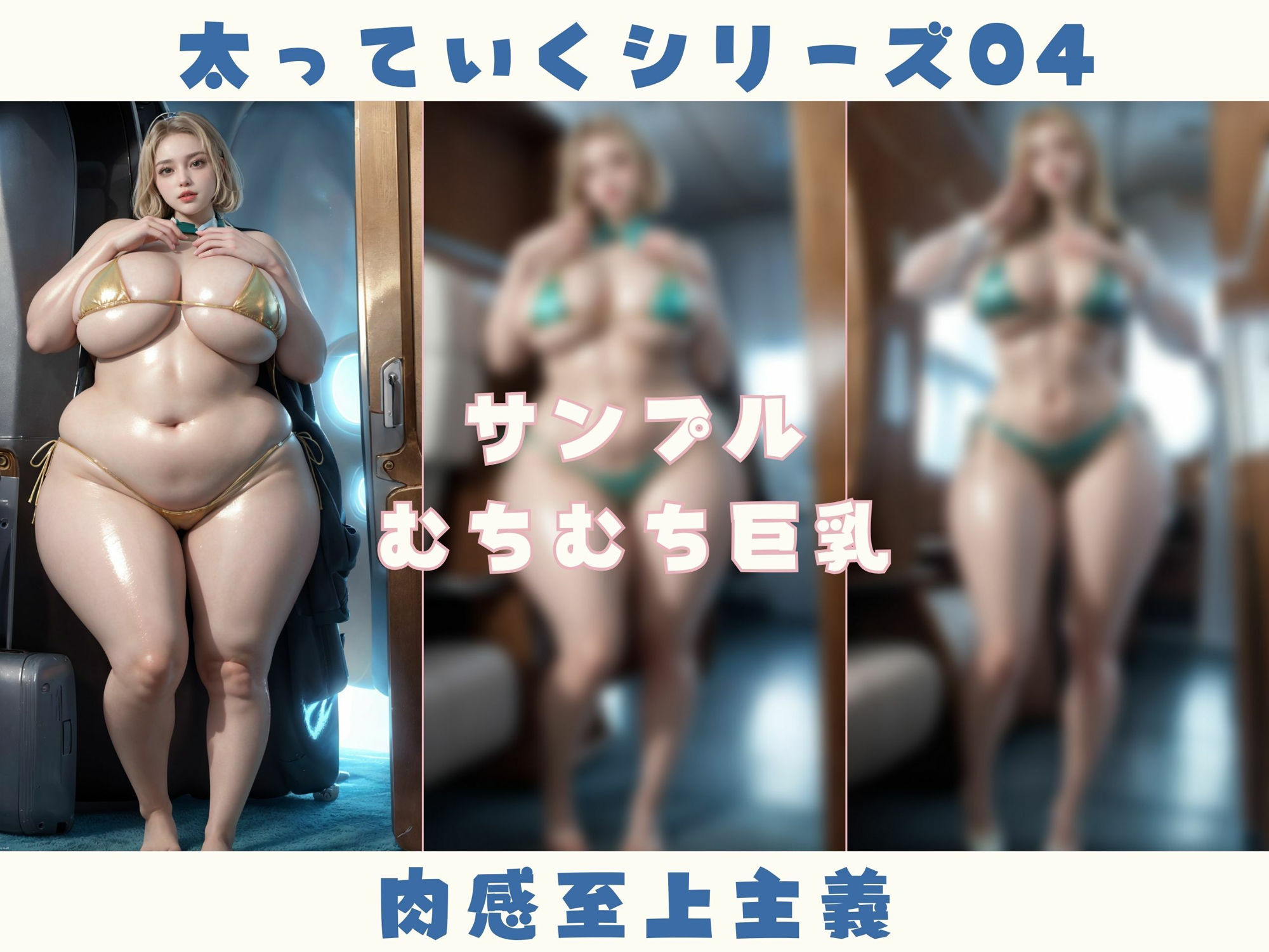 サンプル画像3:太っていくシリーズ04(肉感至上主義) [d_327149]