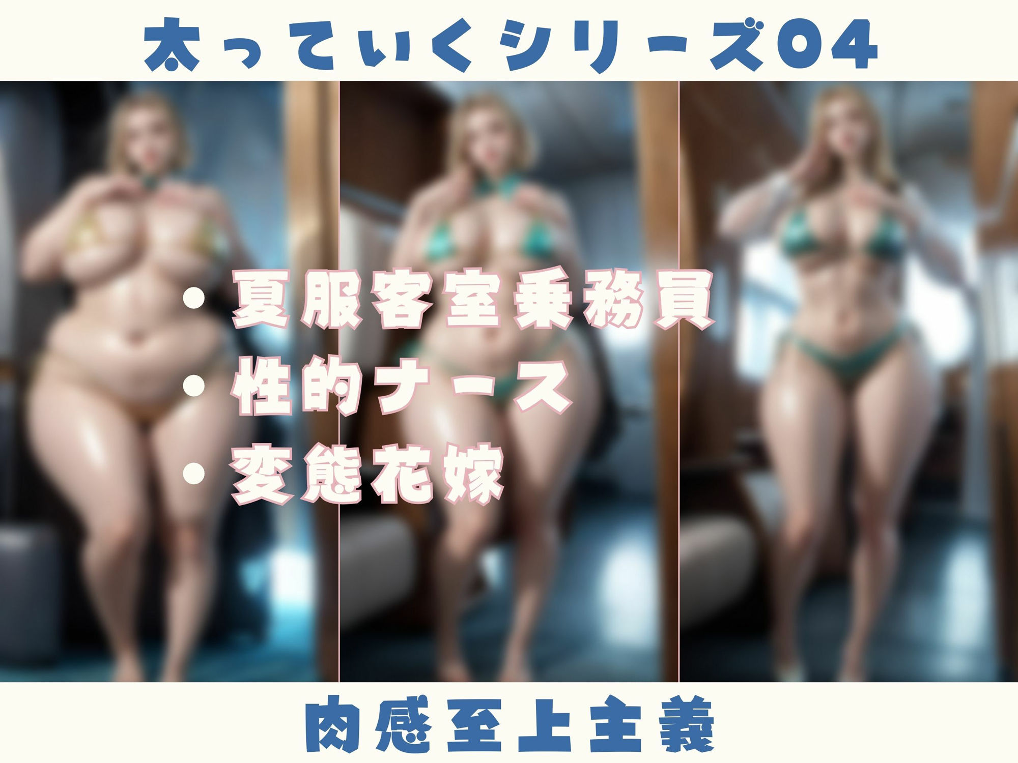 サンプル画像5:太っていくシリーズ04(肉感至上主義) [d_327149]