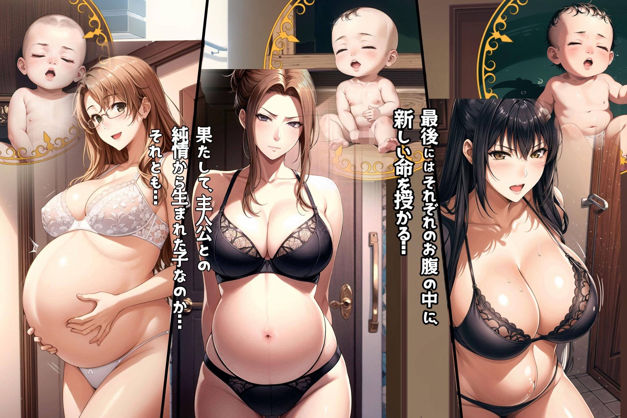 サンプル画像5:橘京香さん家の憂鬱 -弱みを握られた美人未亡人は社内性処理器として寝取られた後、娘たちごと孕まされる-(アンリミテッドオートマトン) [d_327260]