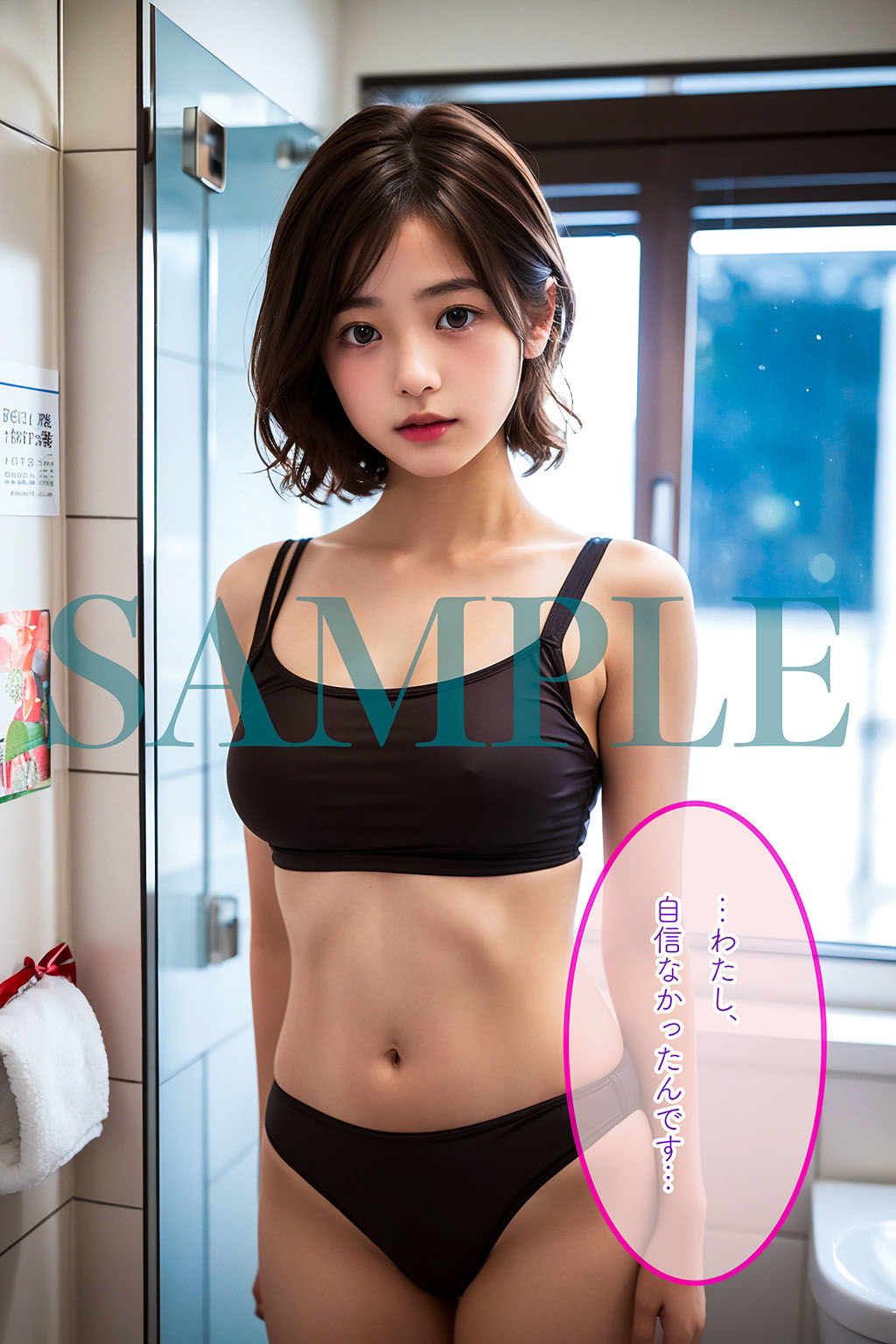 サンプル画像2:クリボッチな淫キャのオレが出会い系でハマった聖夜の末路(AI Boyish-Girl) [d_327407]