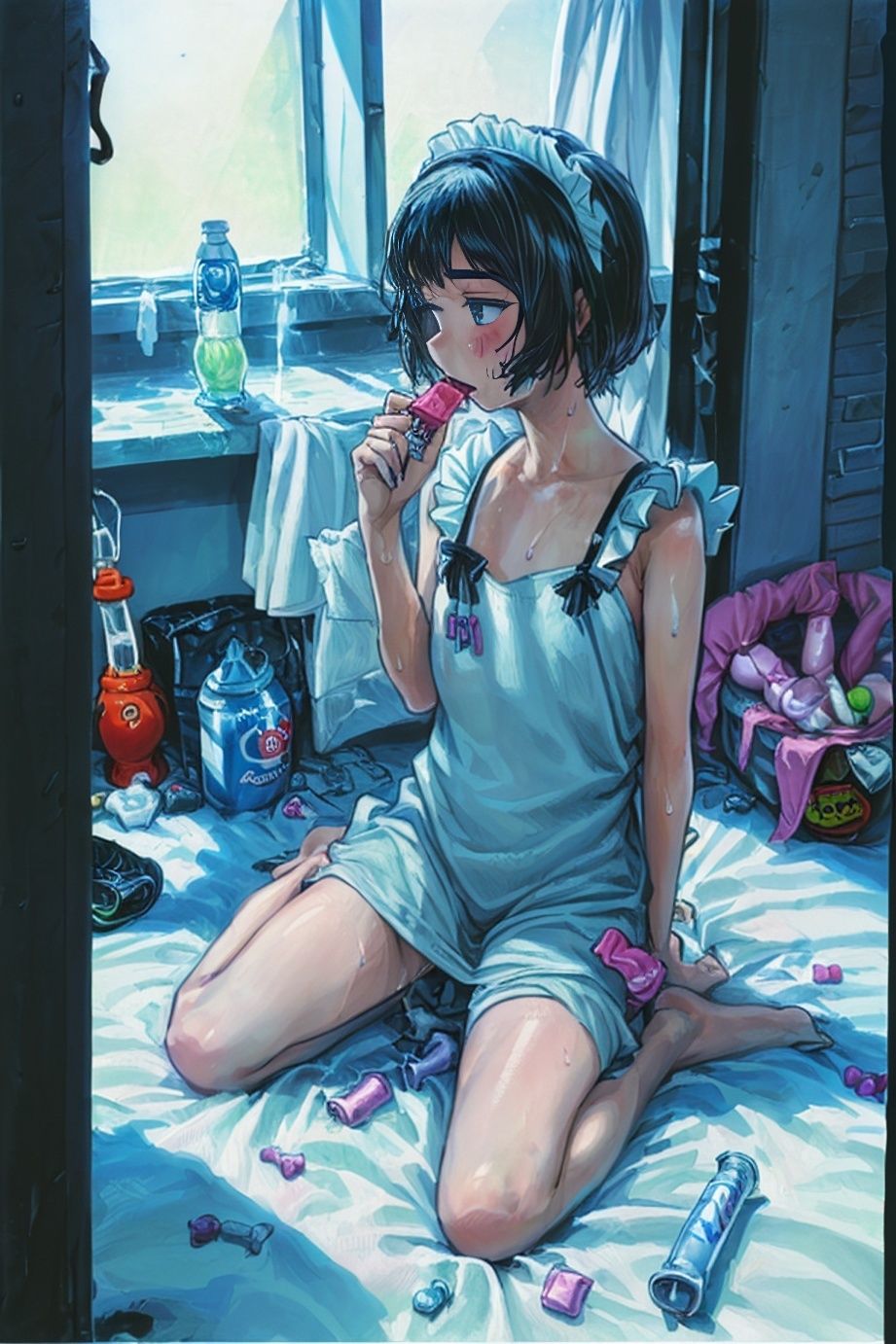 サンプル画像3:おもちゃとメイド(ハーゼの記録) [d_327418]