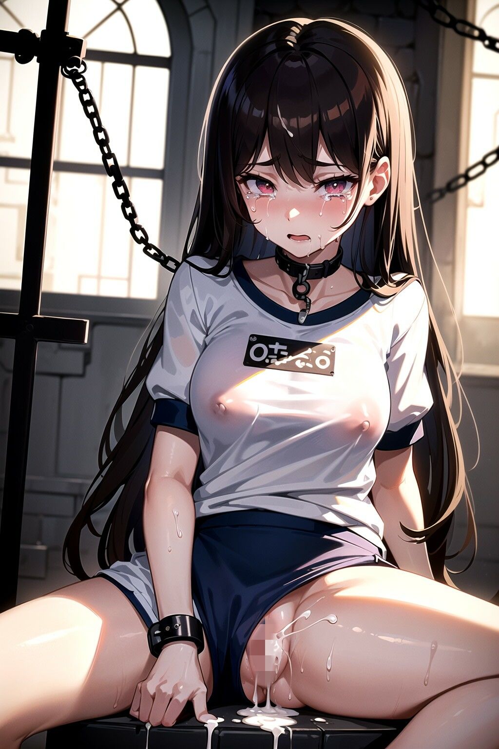 サンプル画像1:女子校生の濡れた体操服＆ブルマの横から高圧中出し(AIザッハトルテ) [d_327483]