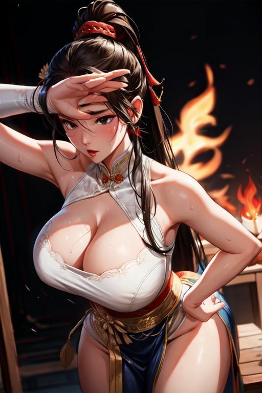 サンプル画像6:爆乳AI中華下着1(AI出版) [d_327499]