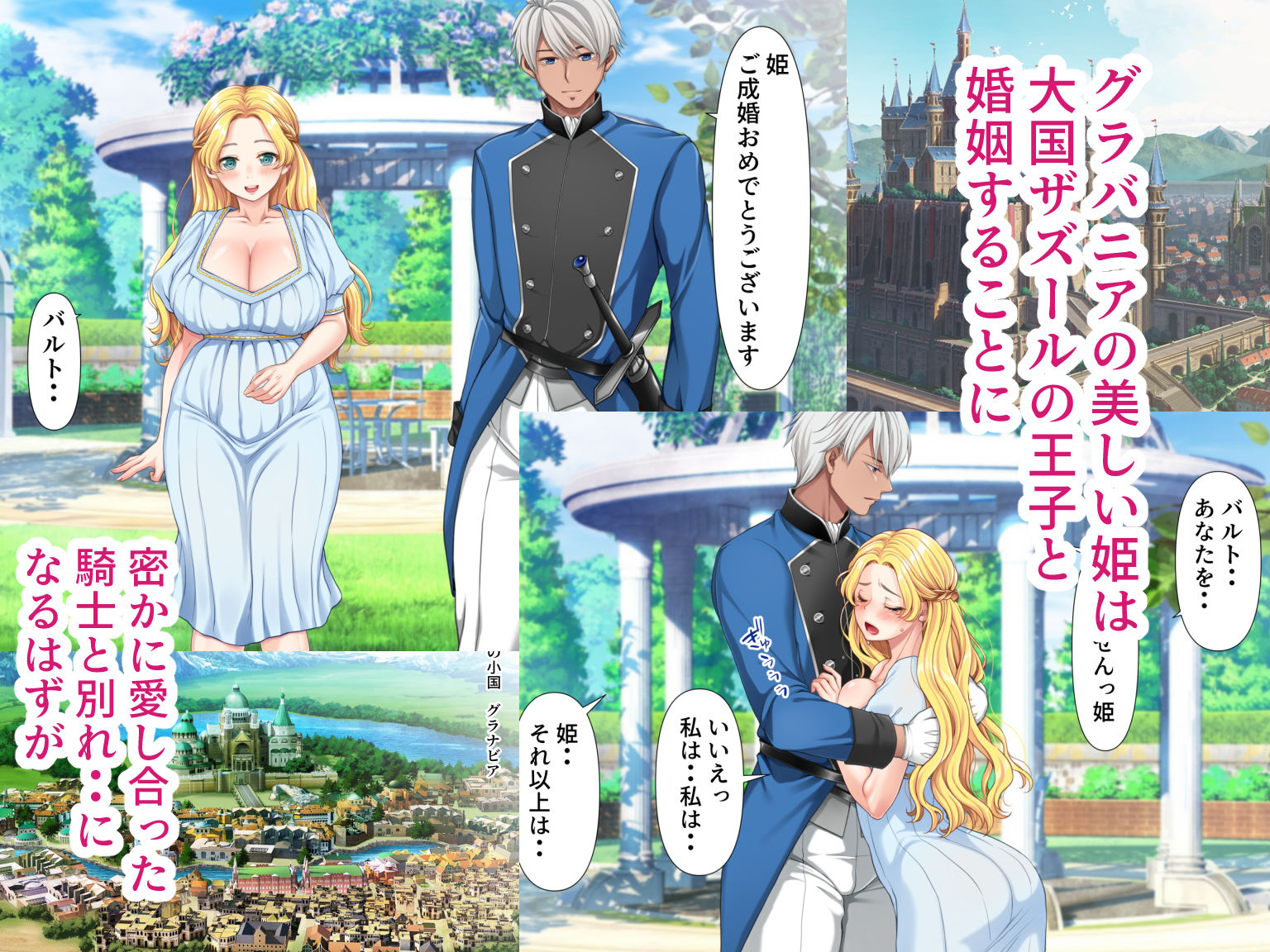 サンプル画像1:大切に守ってきたエミリア姫が目の前でゲス王子と汁だく種付け懇願セックスするまで(きれいなお姉さんは好きです会) [d_327553]