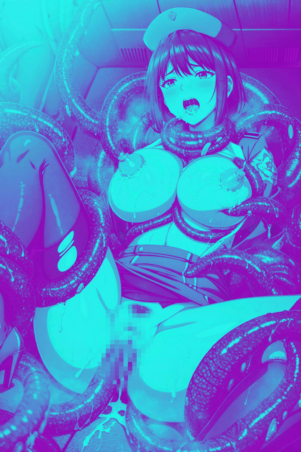 サンプル画像4:添乗員の受難 -触手航空-(触手屋) [d_327554]