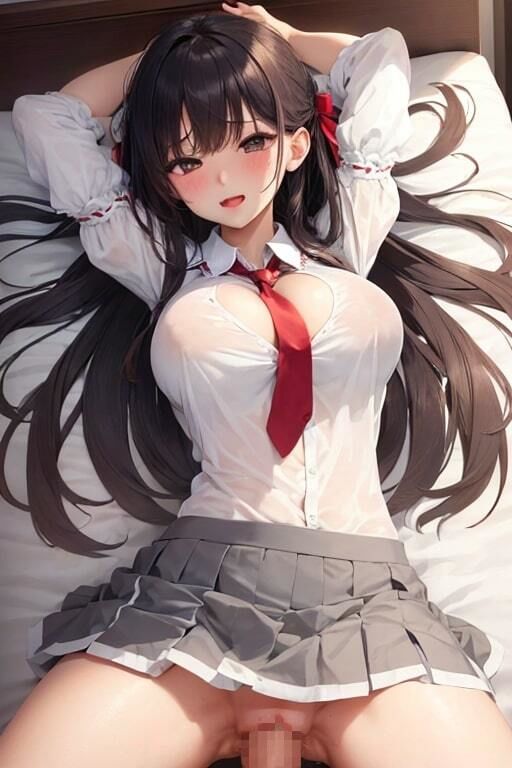 サンプル画像2:美少女JKたちのエッチなシーン集(おまんじゅう) [d_327624]