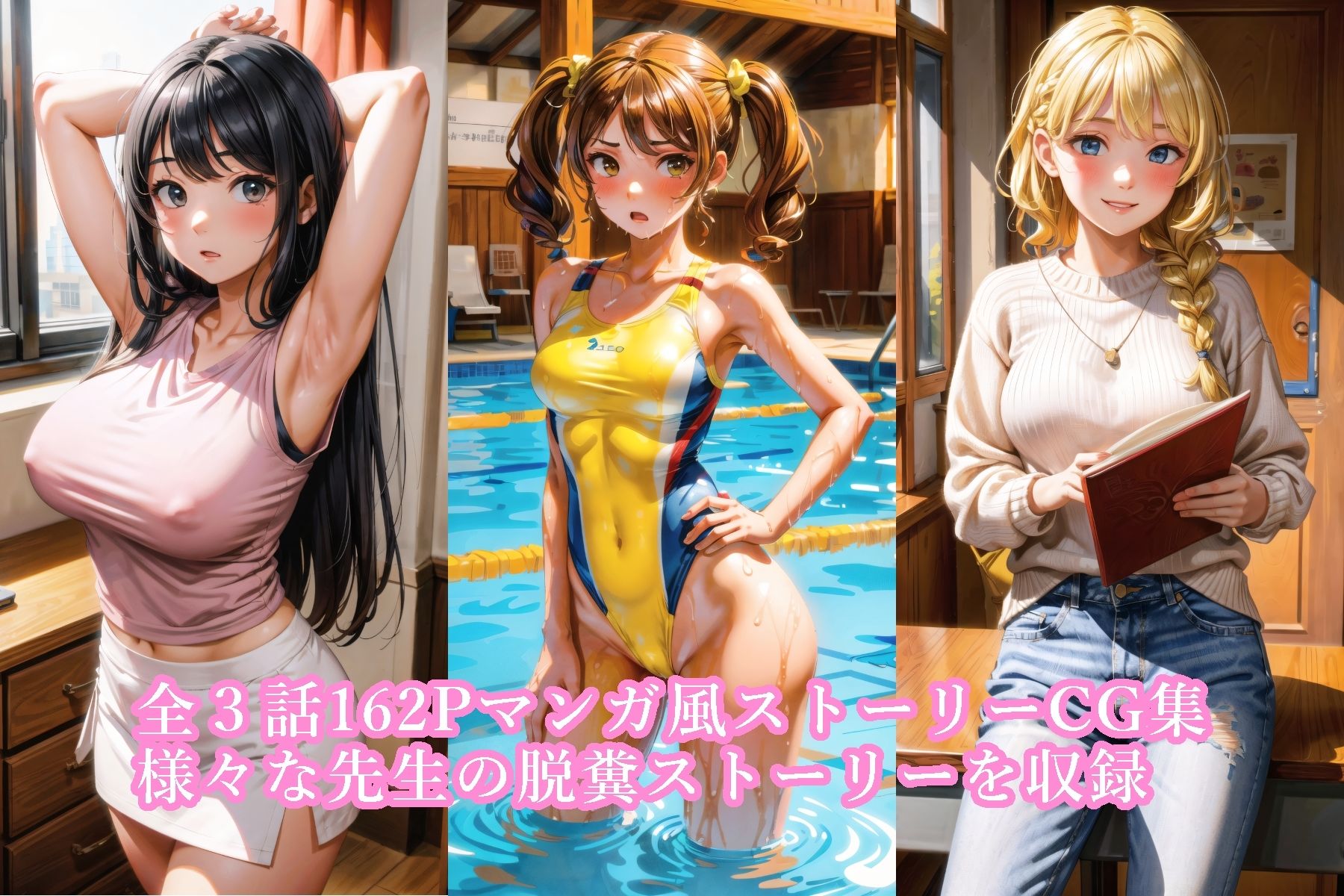 サンプル画像1:先生からのご褒美 脱糞イラストマンガ(平野) [d_327675]