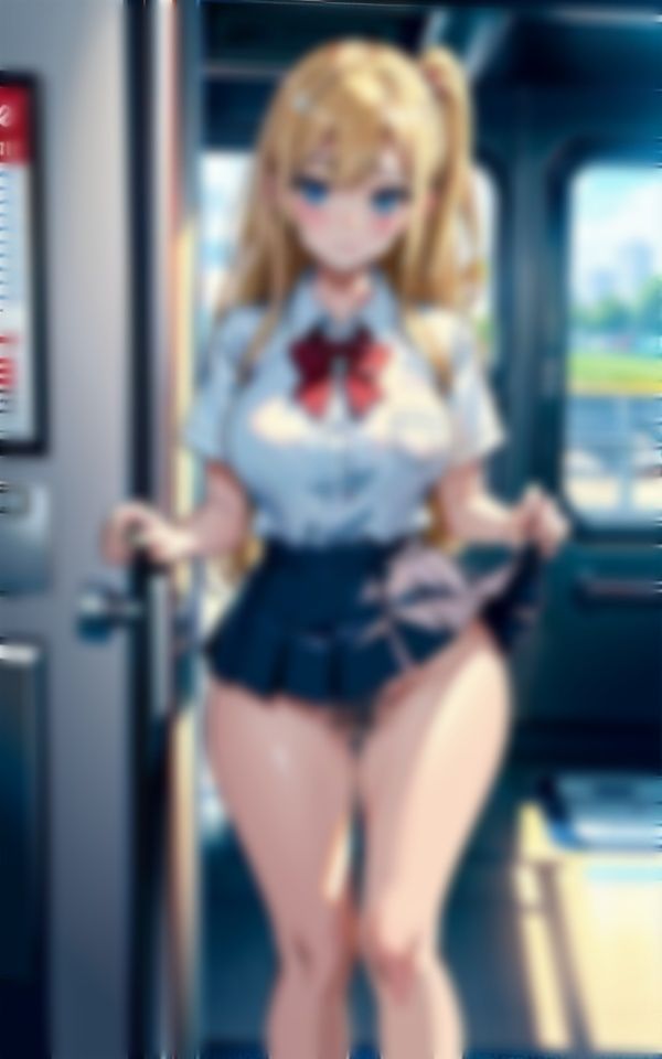 サンプル画像2:春から女子大生と通学！ピンクの乳首とパンチラでおじさんを誘惑！Fカップ(200円抜き放題) [d_327702]