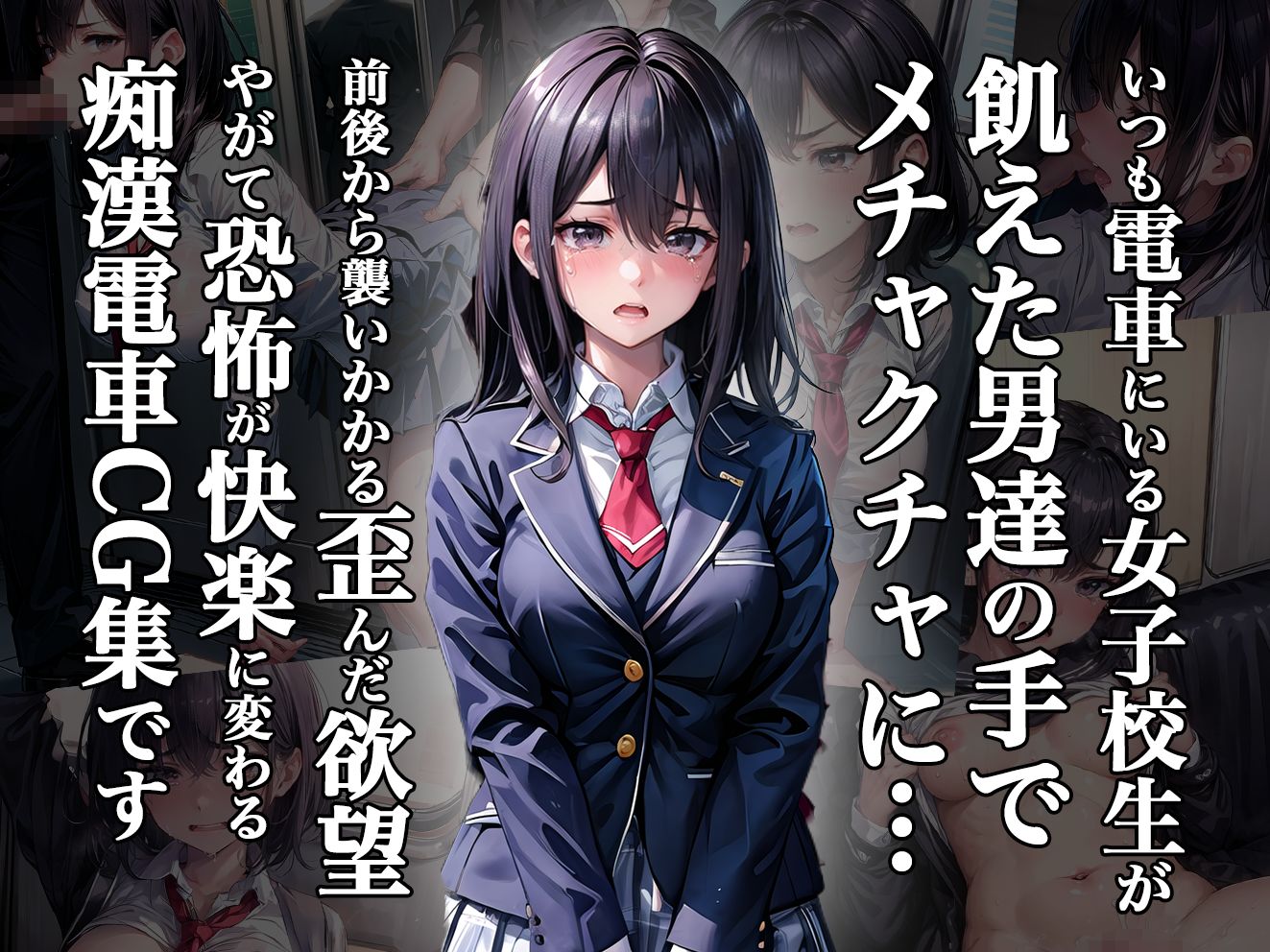 サンプル画像1:いつも電車にいる女子校生がエロすぎたので、痴●電車でメチャクチャに・・・？(aiもみむ出版) [d_327744]