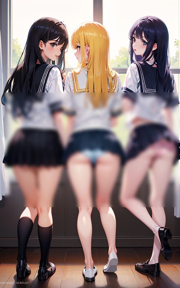 サンプル画像1:ねぇ〜絶対見えてるよね(ミルクキング2) [d_327876]