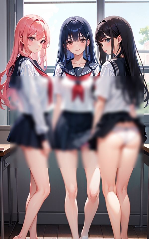 サンプル画像4:ねぇ〜絶対見えてるよね(ミルクキング2) [d_327876]