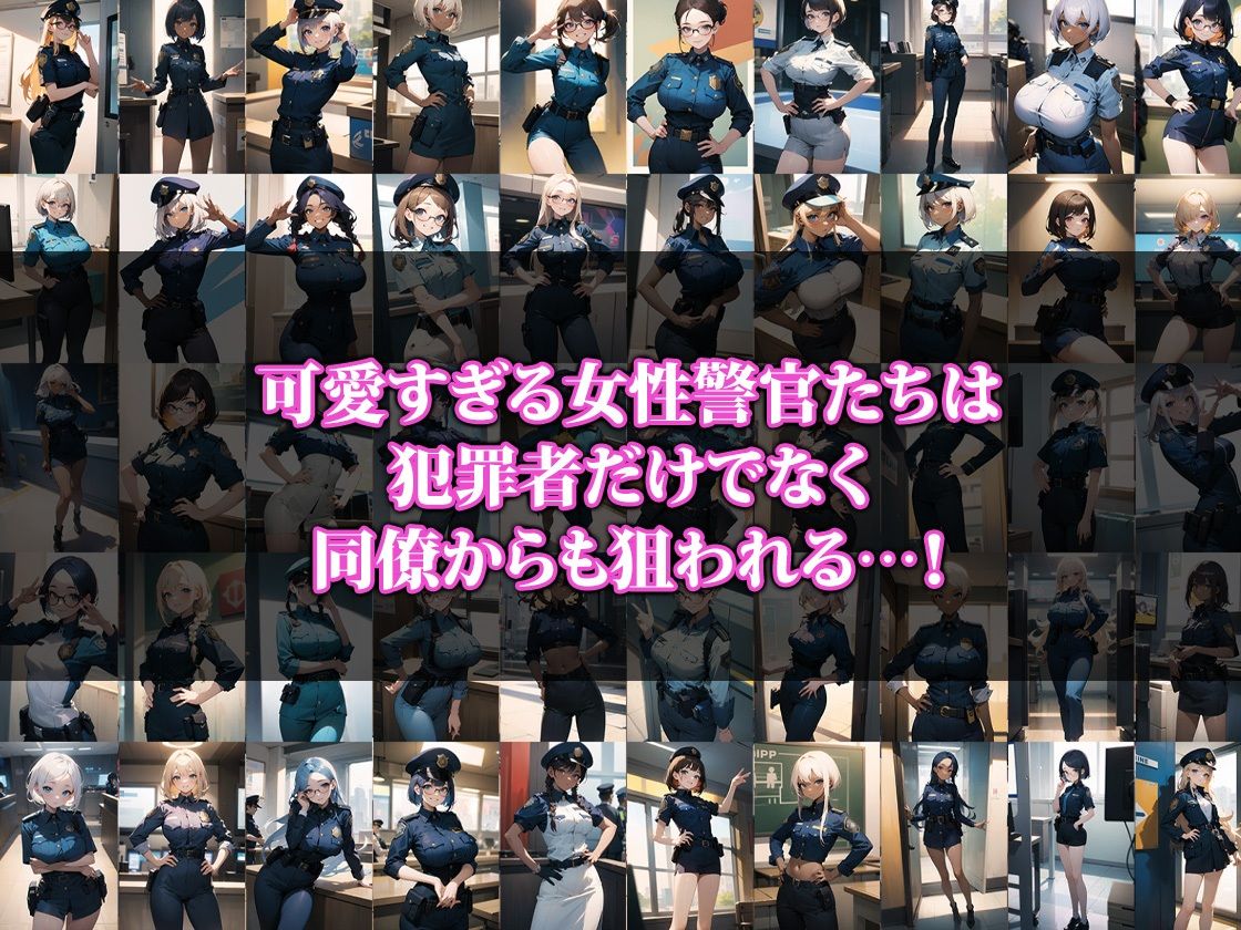 サンプル画像1:狙われた女性警官(猫パンチ) [d_328053]