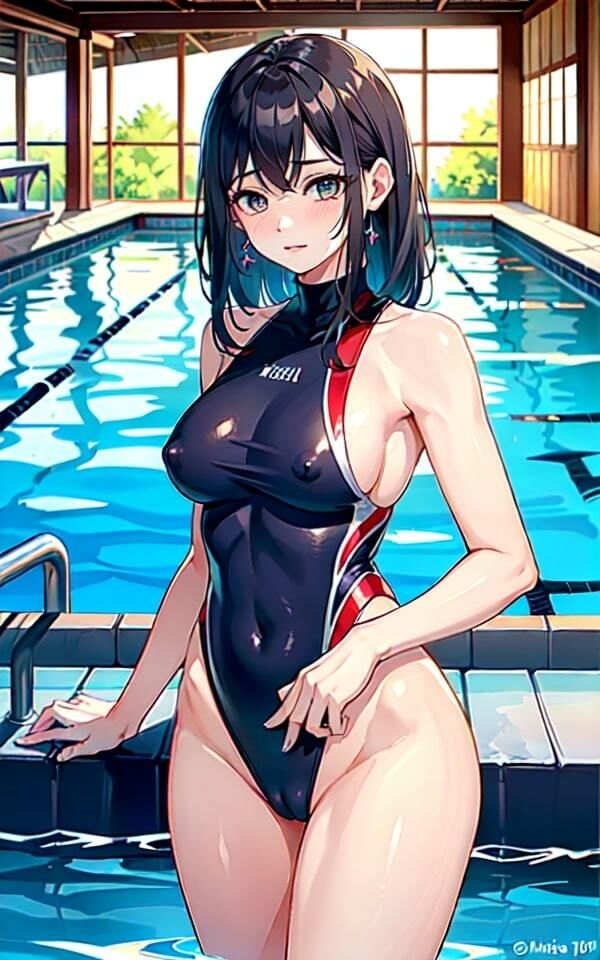 サンプル画像1:スク水女子の巨乳が気になる(特別セール中LABO) [d_328066]