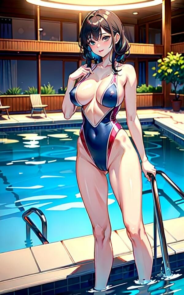 サンプル画像2:スク水女子の巨乳が気になる(特別セール中LABO) [d_328066]