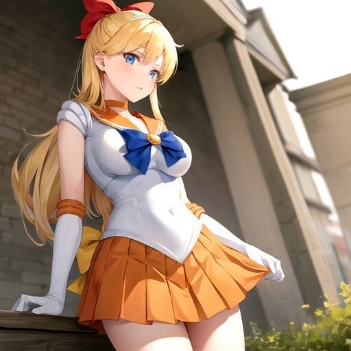 サンプル画像1:セーラー・〇ィーナスにえっちなおしおき？(垂AI) [d_328189]