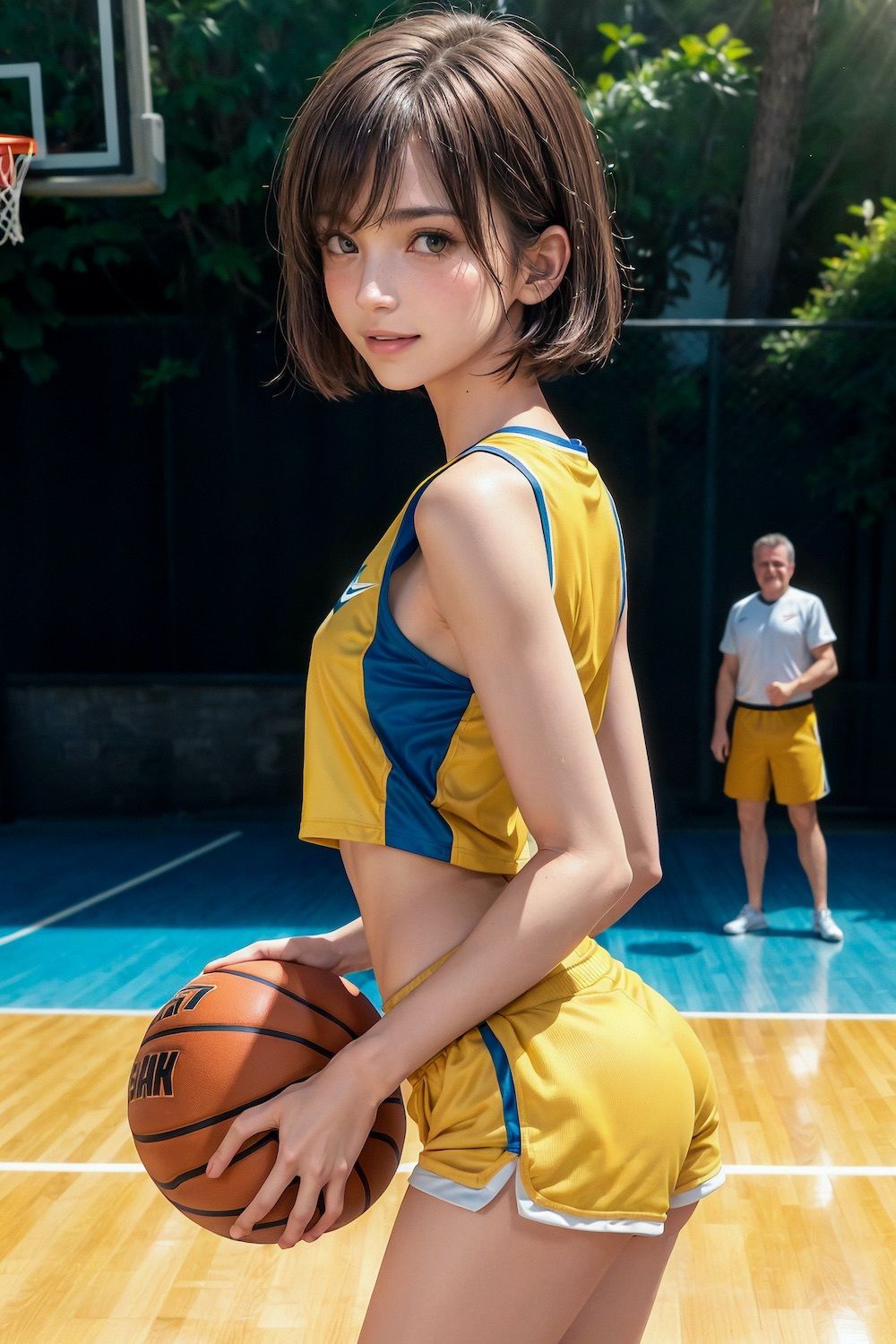 サンプル画像2:スポーツ系美少女 – スレンダー美乳★【盛り合わせ】(Hallelujah☆AI) [d_328213]