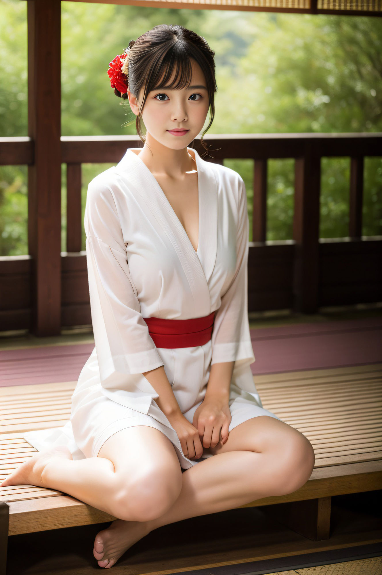 サンプル画像4:清楚な巫女さん 〜清らかな袴美女にうっとり〜 【145枚】(☆AIエロ画像クリエイター☆) [d_328216]