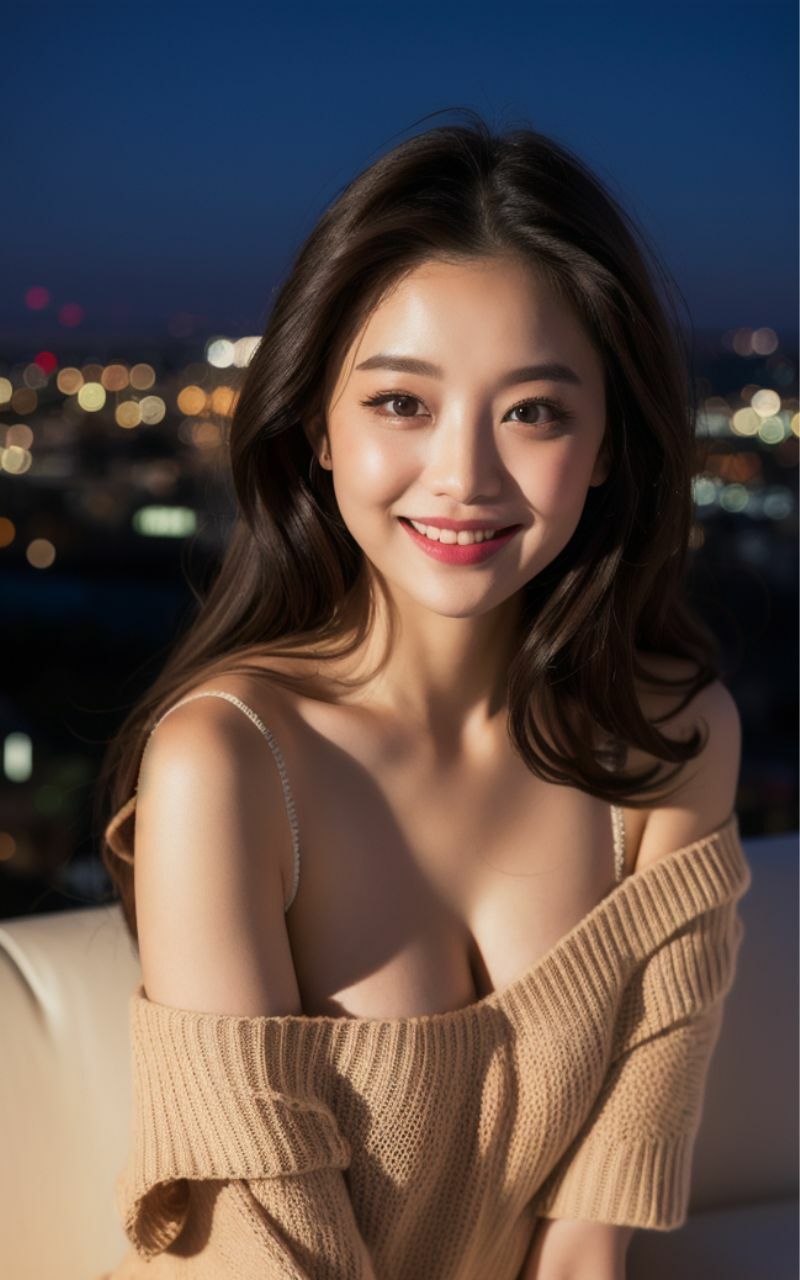 サンプル画像3:夜の彼女はいつもと違う AI美女写真集(AIユニコーン) [d_328241]