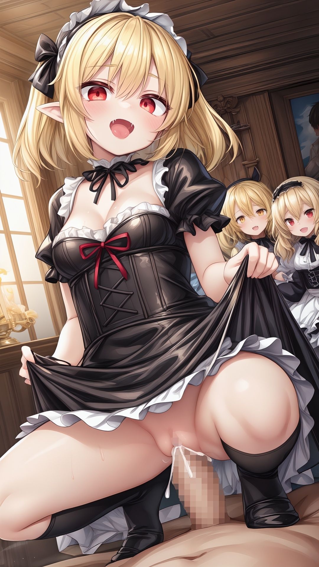 サンプル画像3:中出し転生 ヴァンパイアの美少女全員孕ませるために召喚された件(異世界美少女孕ませマン) [d_328259]