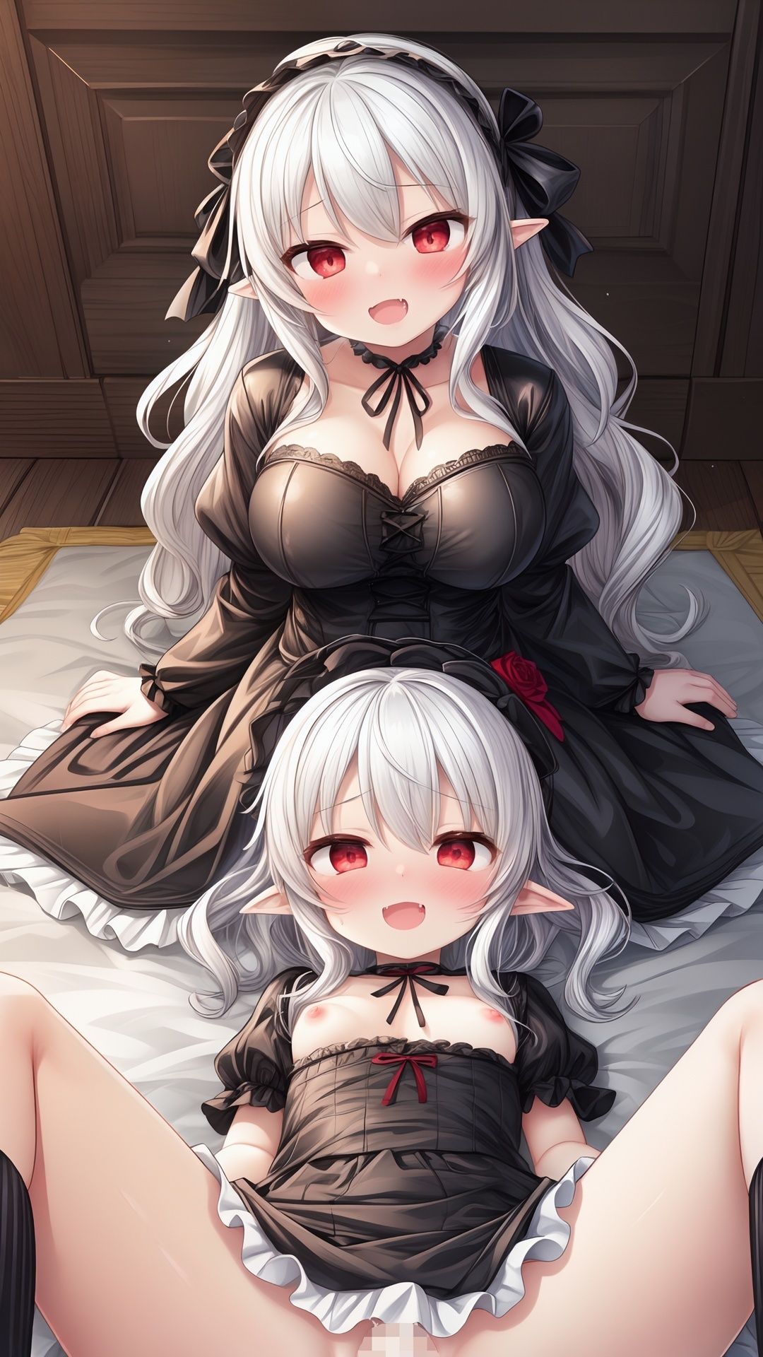 サンプル画像4:中出し転生 ヴァンパイアの美少女全員孕ませるために召喚された件(異世界美少女孕ませマン) [d_328259]