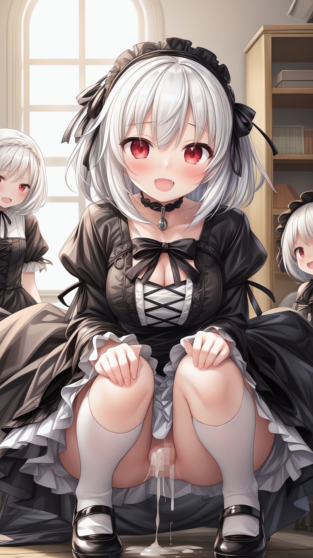 サンプル画像5:中出し転生 ヴァンパイアの美少女全員孕ませるために召喚された件(異世界美少女孕ませマン) [d_328259]