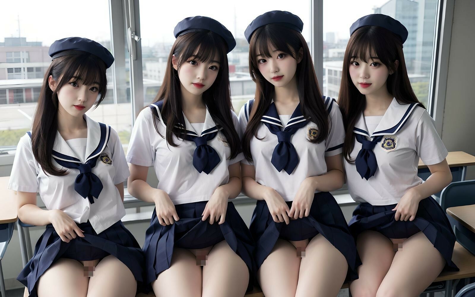 サンプル画像3:女子校生のハーレム学園(ハーレムクリエイト) [d_328333]