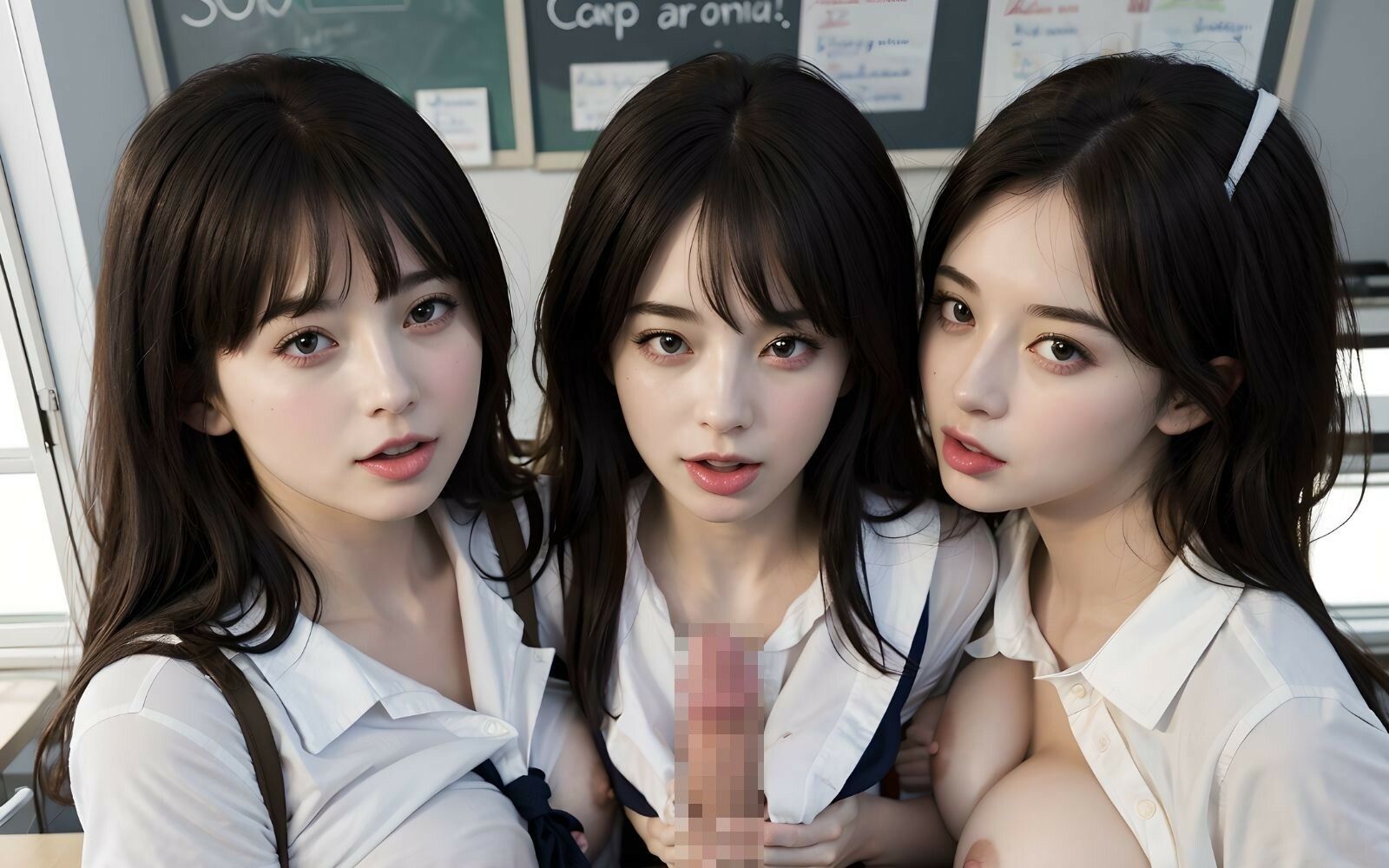 サンプル画像4:女子校生のハーレム学園(ハーレムクリエイト) [d_328333]