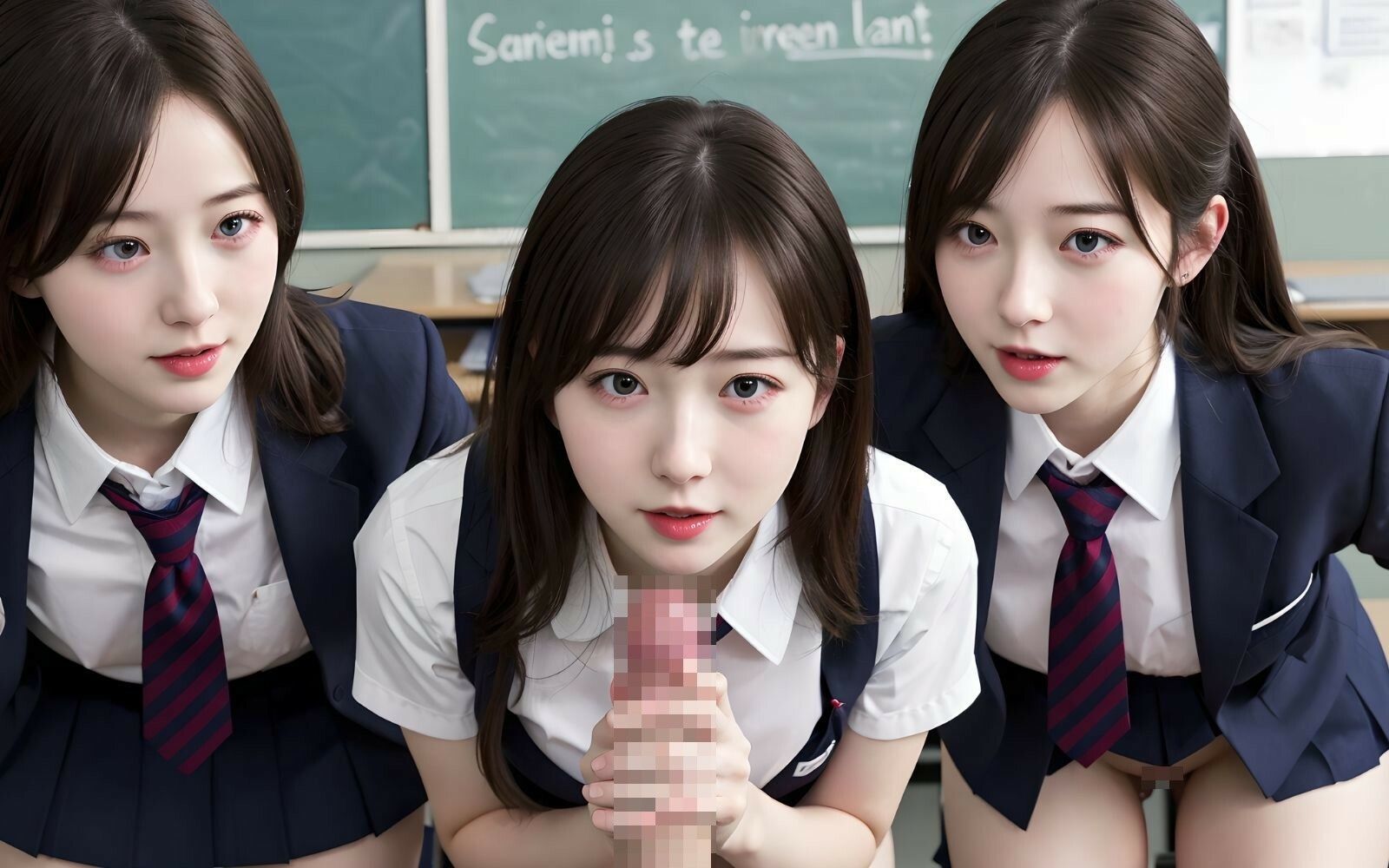 サンプル画像6:女子校生のハーレム学園(ハーレムクリエイト) [d_328333]