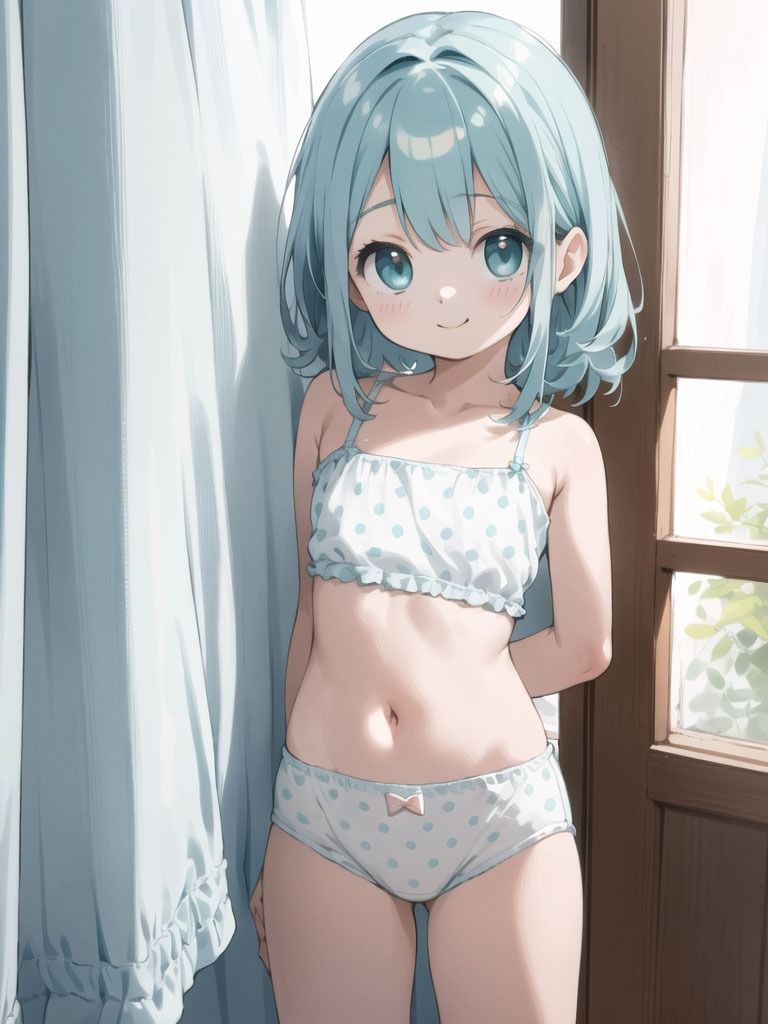 サンプル画像2:下着 少女 ソロ AIイラスト集(AI Fairy) [d_328355]