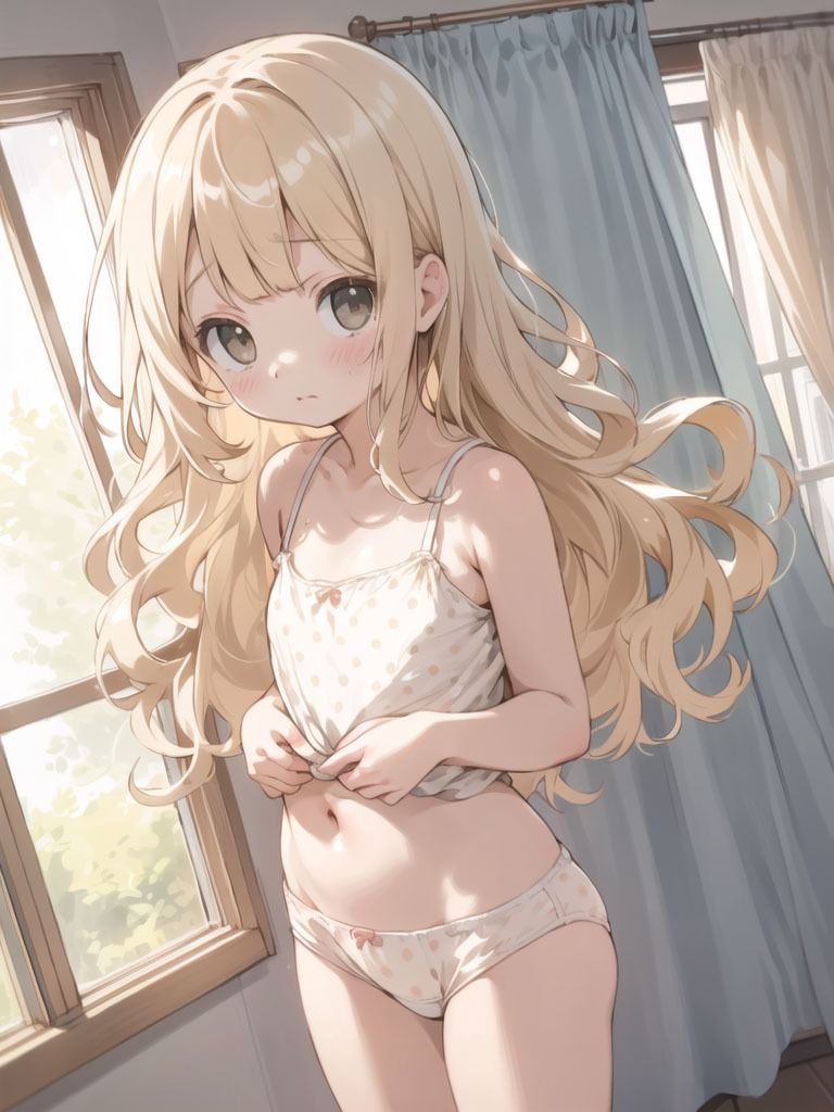 サンプル画像3:下着 少女 ソロ AIイラスト集(AI Fairy) [d_328355]