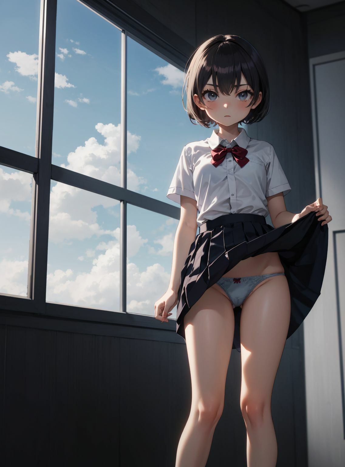 サンプル画像2:パンチラ女子〇生8(川瀬と遊園地) [d_328413]