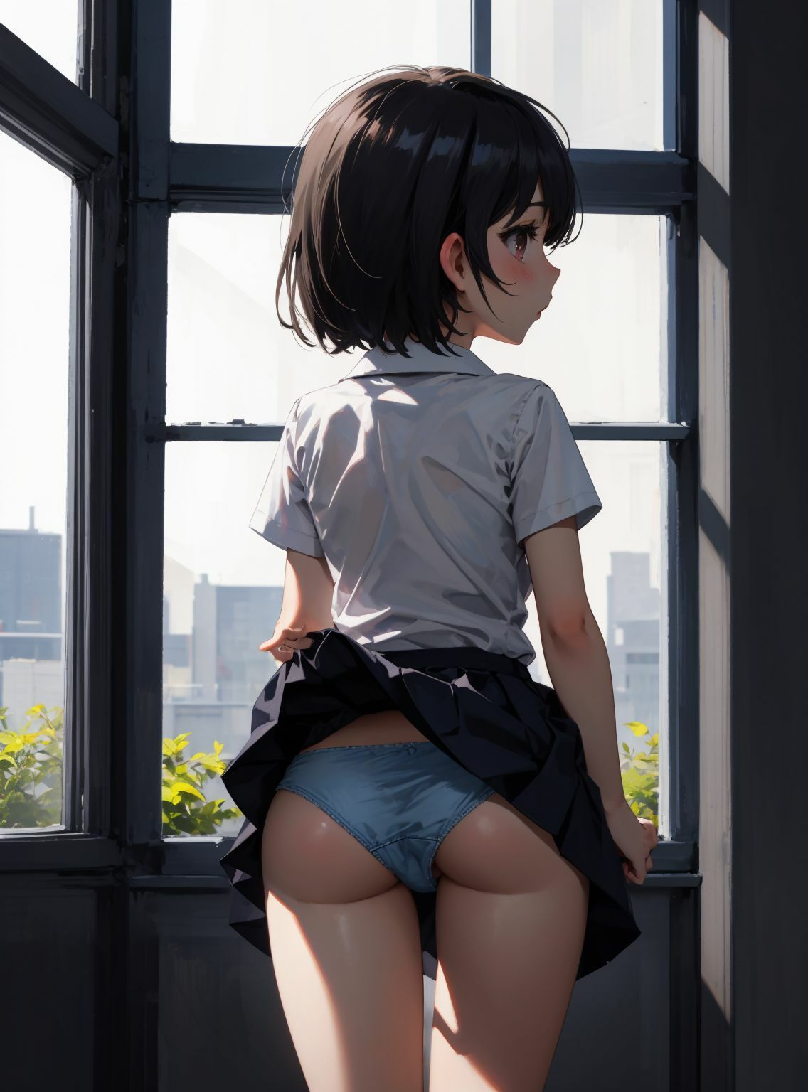 サンプル画像4:パンチラ女子〇生8(川瀬と遊園地) [d_328413]