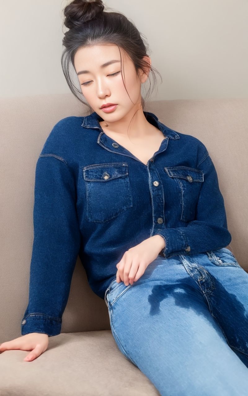 サンプル画像3:彼女のおねしょ(P-AI planning) [d_328568]