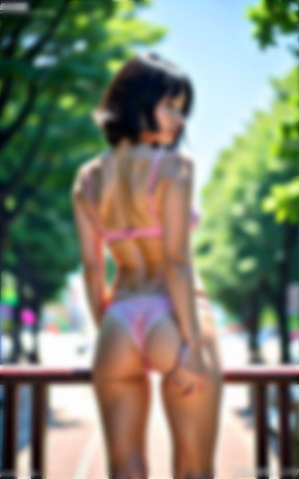 サンプル画像1:桃尻JDが公園を下着姿で散歩する！おじさんに見られて興奮する痴女スペシャル！(セクシーダイナマイト企画) [d_328643]