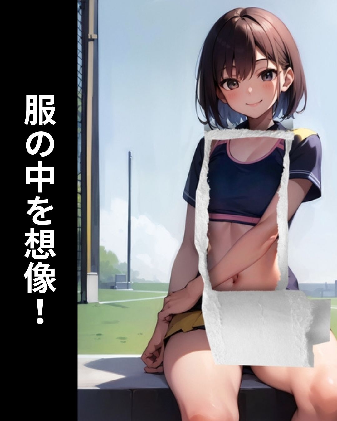 サンプル画像5:妄想撮影 スポーツ編(れい@AIフェチ絵) [d_328692]
