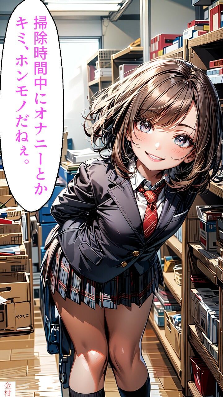 サンプル画像4:【16キャラ×3枚＋1:画像49枚】変態学園の日常(金柑ファーム) [d_328724]