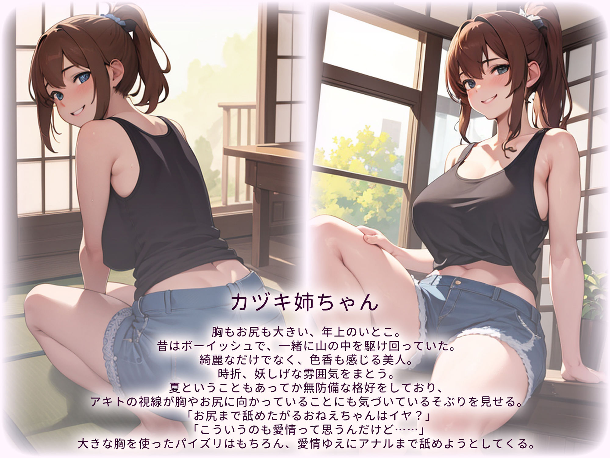 サンプル画像2:親戚の姉ちゃんが筆下ろし〜僕のHな夏休み〜 お試し版(愛ほっと) [d_328825]